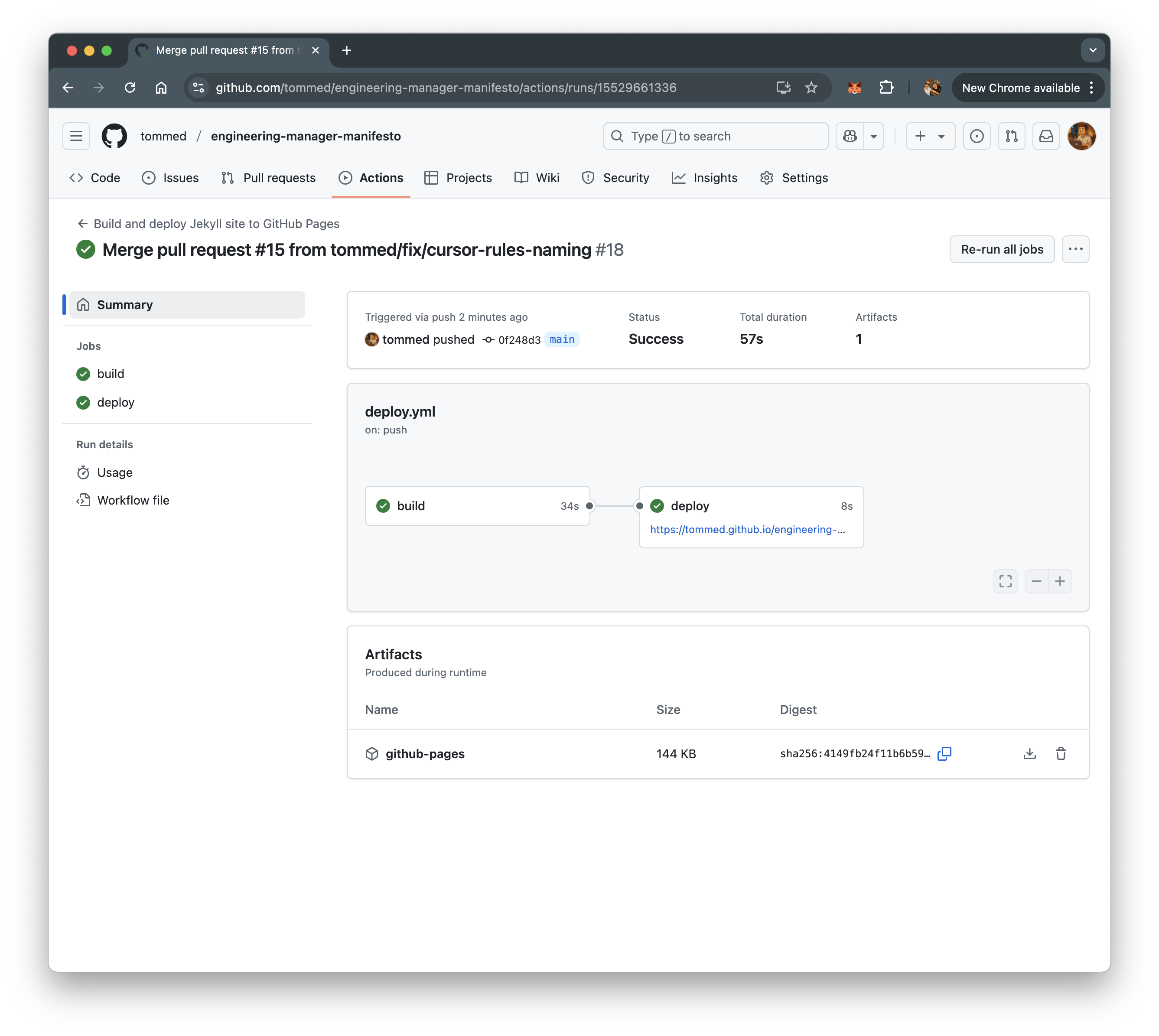 On merge into main, build and deploy