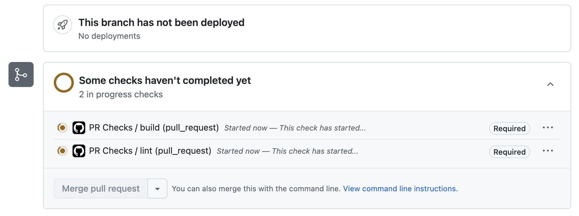 Status Checks for this Repo